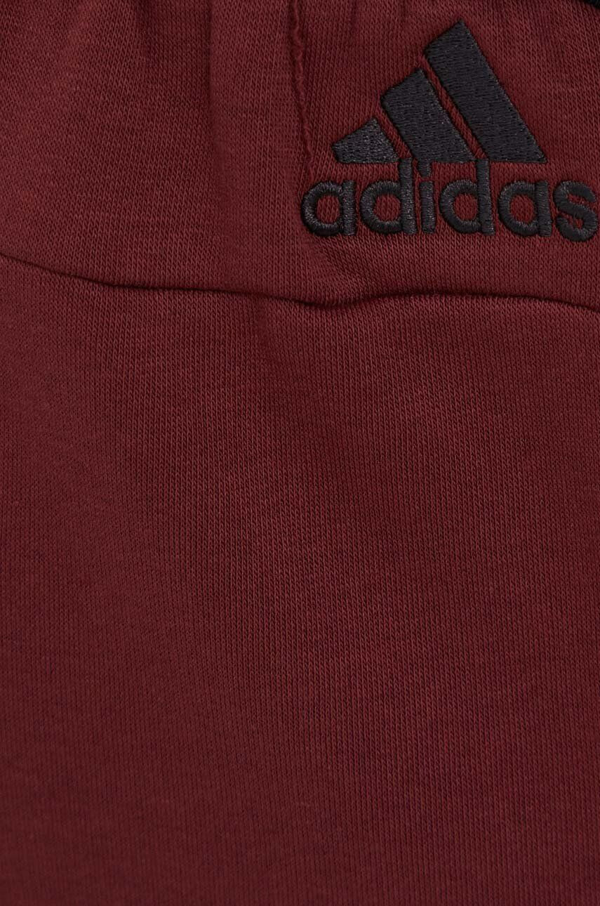 adidas pantaloni scurti barbati culoarea bordo - Pled.ro