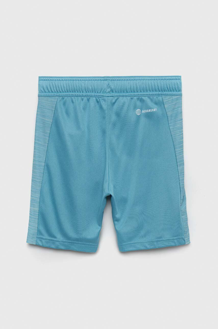 adidas pantaloni scurti copii B TI HEATH culoarea turcoaz talie reglabila - Pled.ro