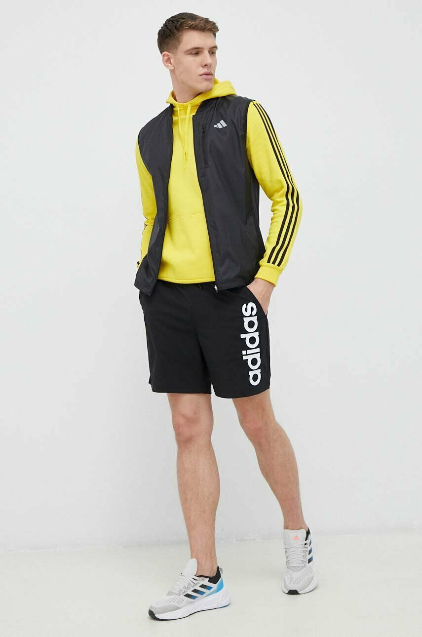 adidas pantaloni scurți de antrenament Essentials culoarea negru - Pled.ro