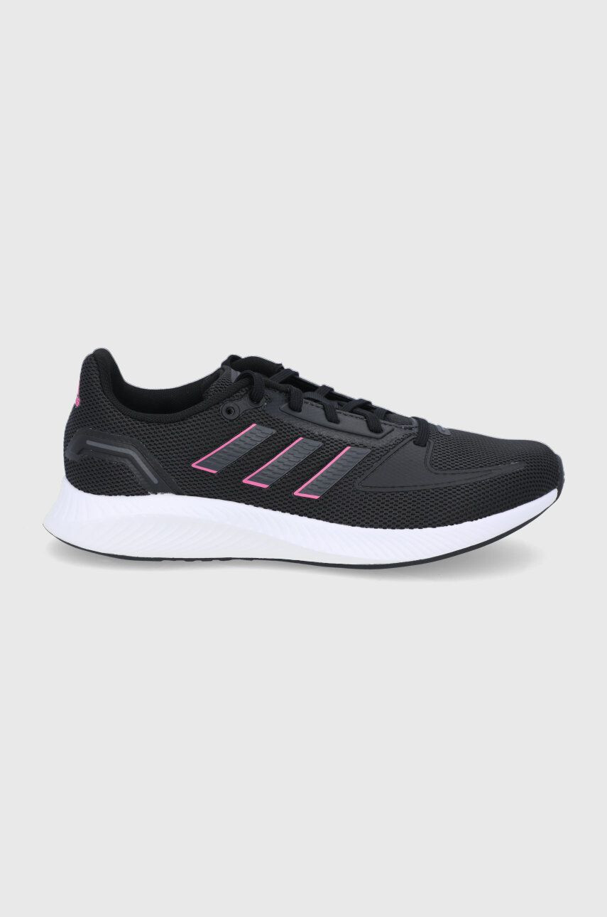 adidas Pantofi FY9624 culoarea negru cu toc plat - Pled.ro