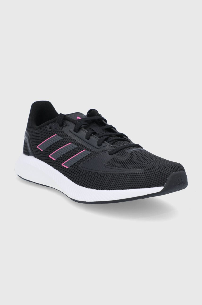 adidas Pantofi FY9624 culoarea negru cu toc plat - Pled.ro