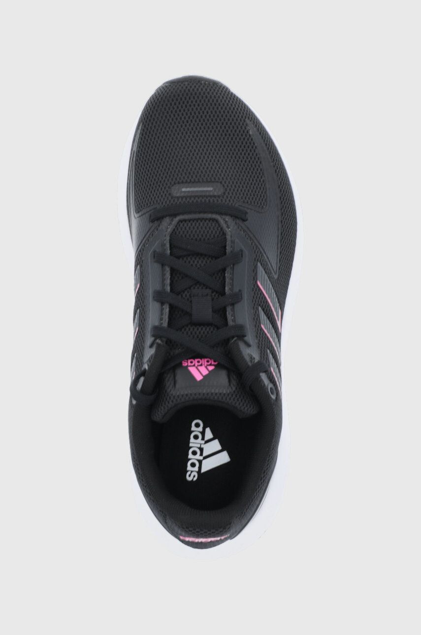 adidas Pantofi FY9624 culoarea negru cu toc plat - Pled.ro