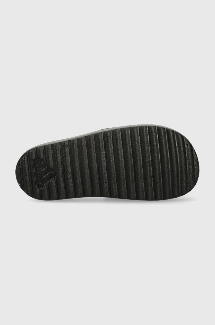 adidas papuci Adilette femei culoarea negru cu platforma - Pled.ro