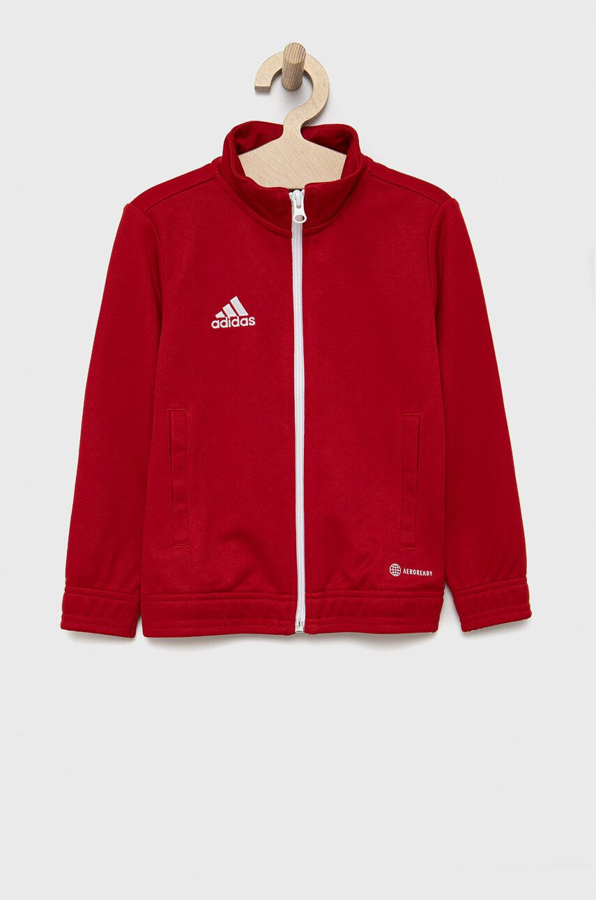 adidas Performance bluza copii H57563 culoarea rosu neted - Pled.ro