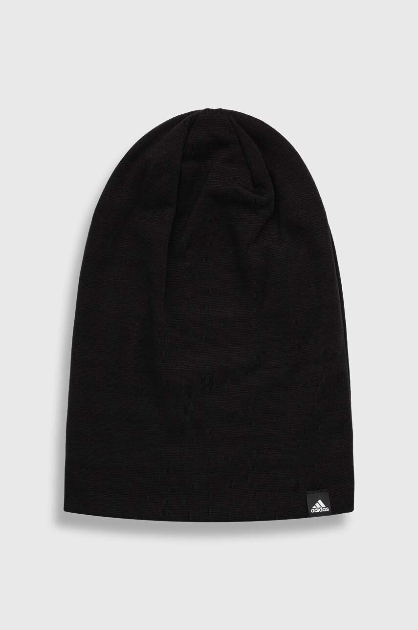 adidas Performance caciula culoarea negru din tesatura neteda - Pled.ro