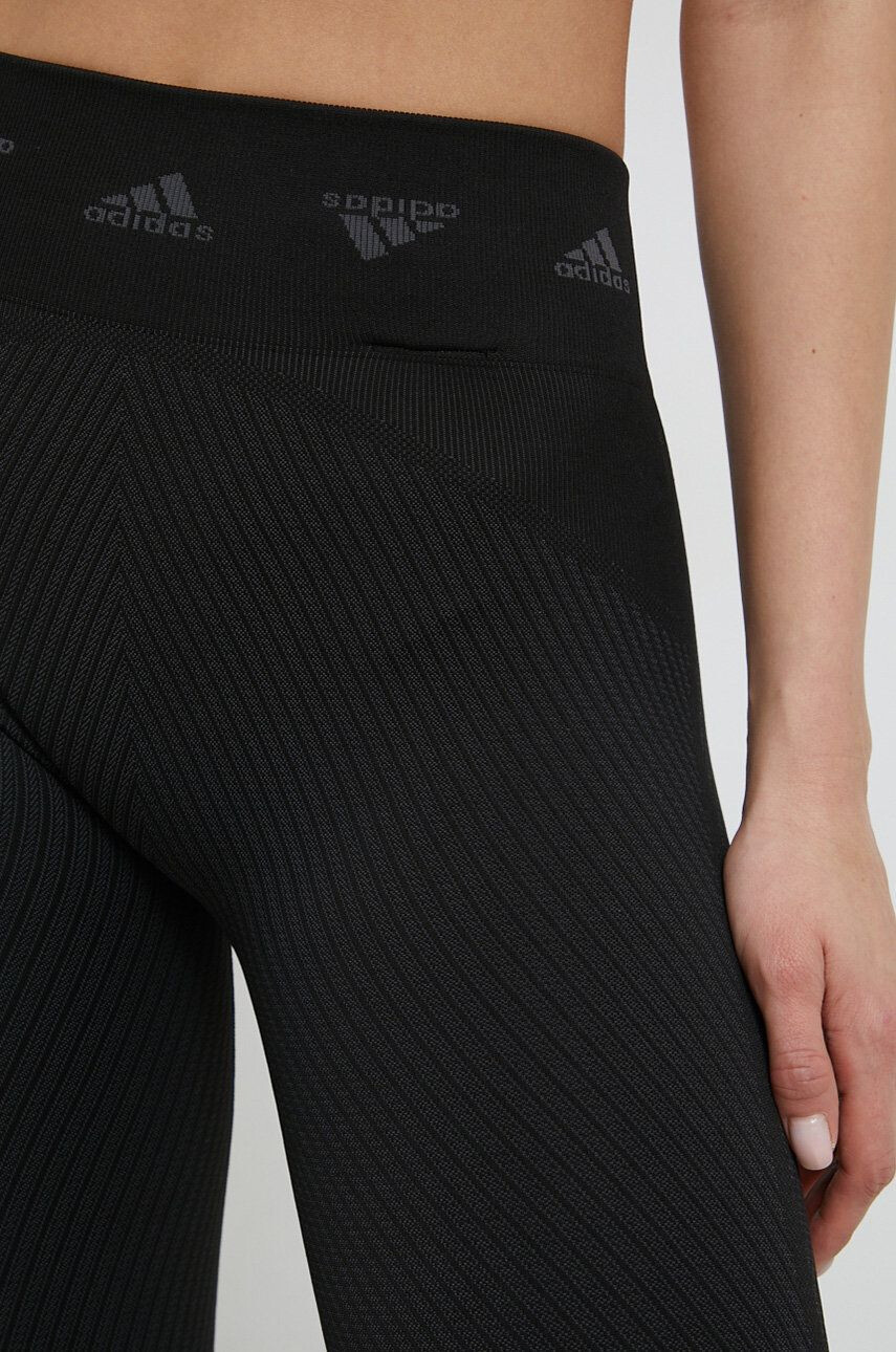 adidas Performance leggins de antrenament H64230 femei culoarea negru neted - Pled.ro