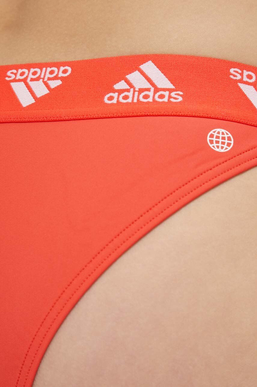 adidas Performance costum de baie culoarea rosu cupa usor rigidizata - Pled.ro