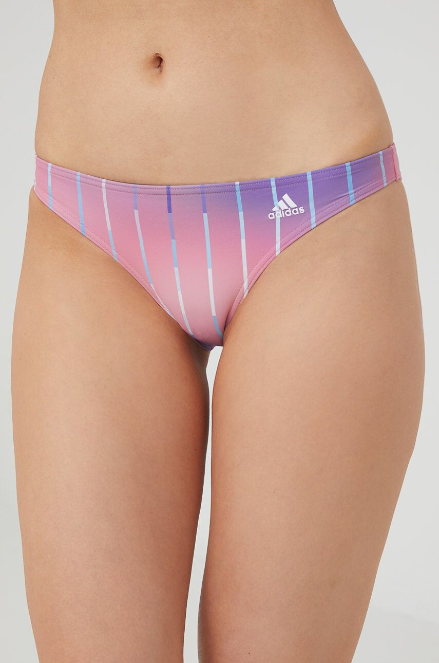 adidas Performance costum de baie Melbourne H59277 culoarea roz cupa usor rigidizata - Pled.ro