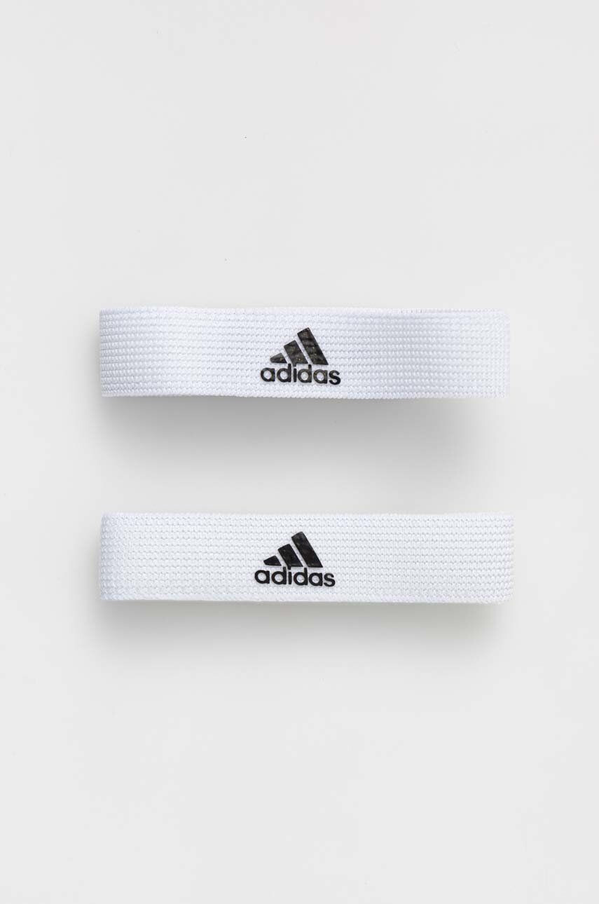 adidas Performance dopuri pentru șosete de fotbal culoarea alb 604432-WHT/BLACK - Pled.ro