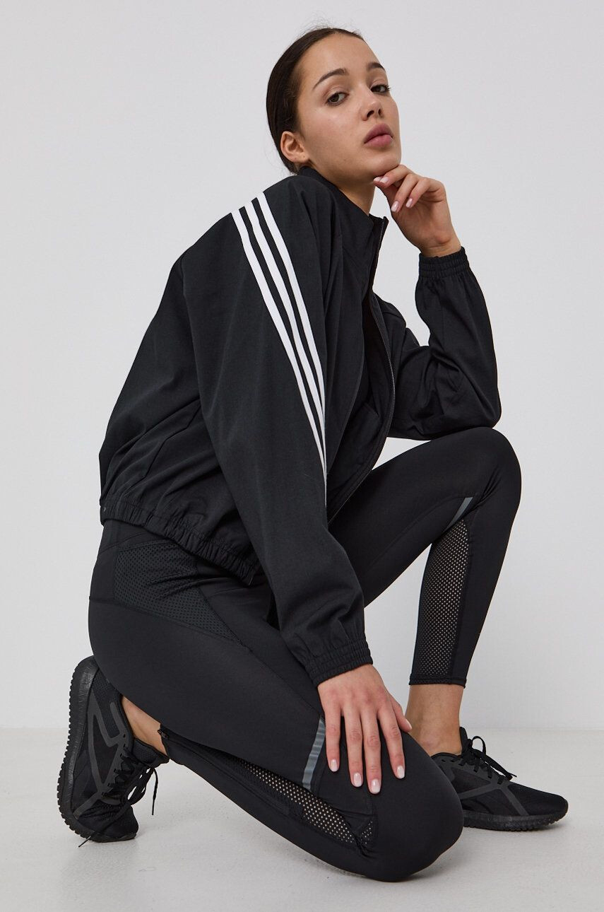 adidas Performance Geacă femei culoarea negru de tranzitie - Pled.ro