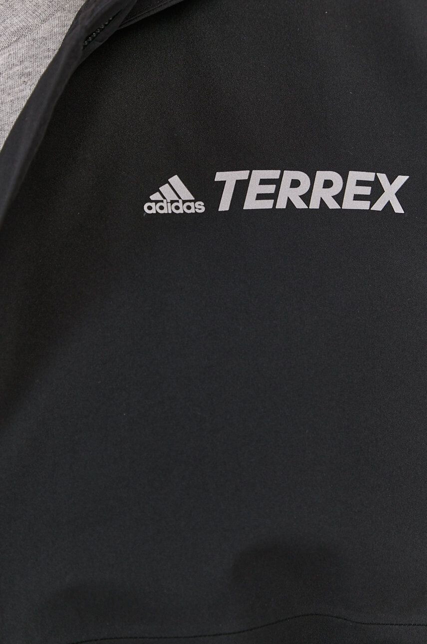 adidas TERREX adidas Performance geaca de ploaie barbati culoarea negru - Pled.ro