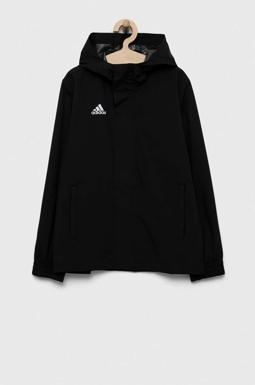 adidas Performance geaca copii ENT22 AW JKTY culoarea negru - Pled.ro