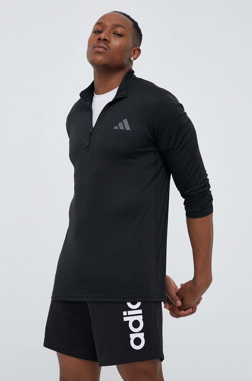 adidas Performance hanorac de antrenament Train Essentials Seasonal culoarea negru neted - Pled.ro