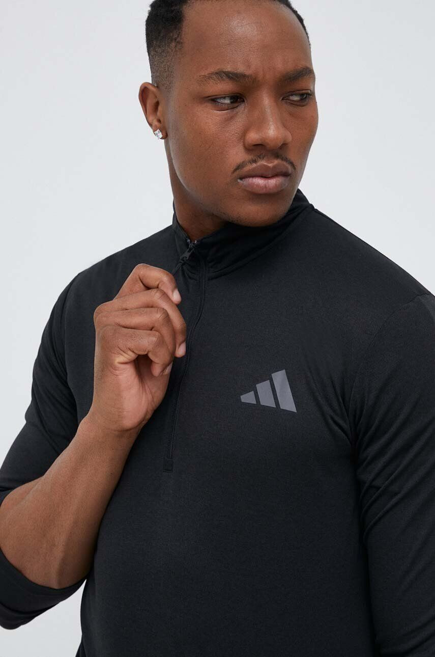 adidas Performance hanorac de antrenament Train Essentials Seasonal culoarea negru neted - Pled.ro