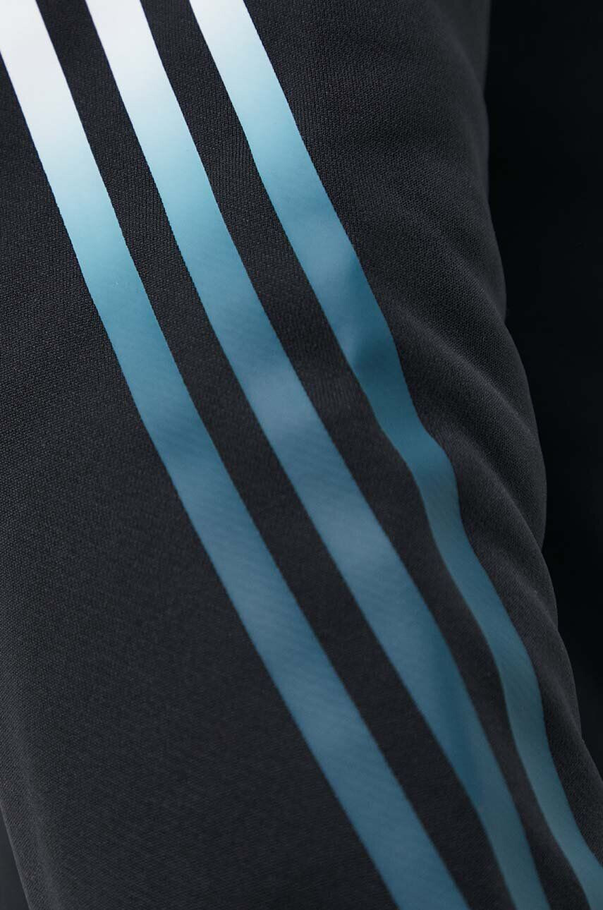 adidas Performance hanorac de antrenament Train Icons culoarea negru cu glugă cu imprimeu - Pled.ro