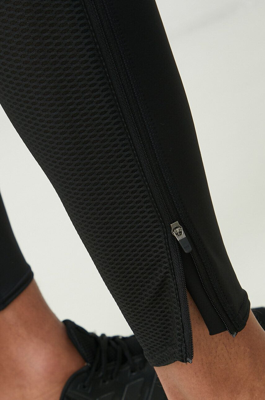 adidas Performance leggins de alergare Saturday culoarea negru neted - Pled.ro