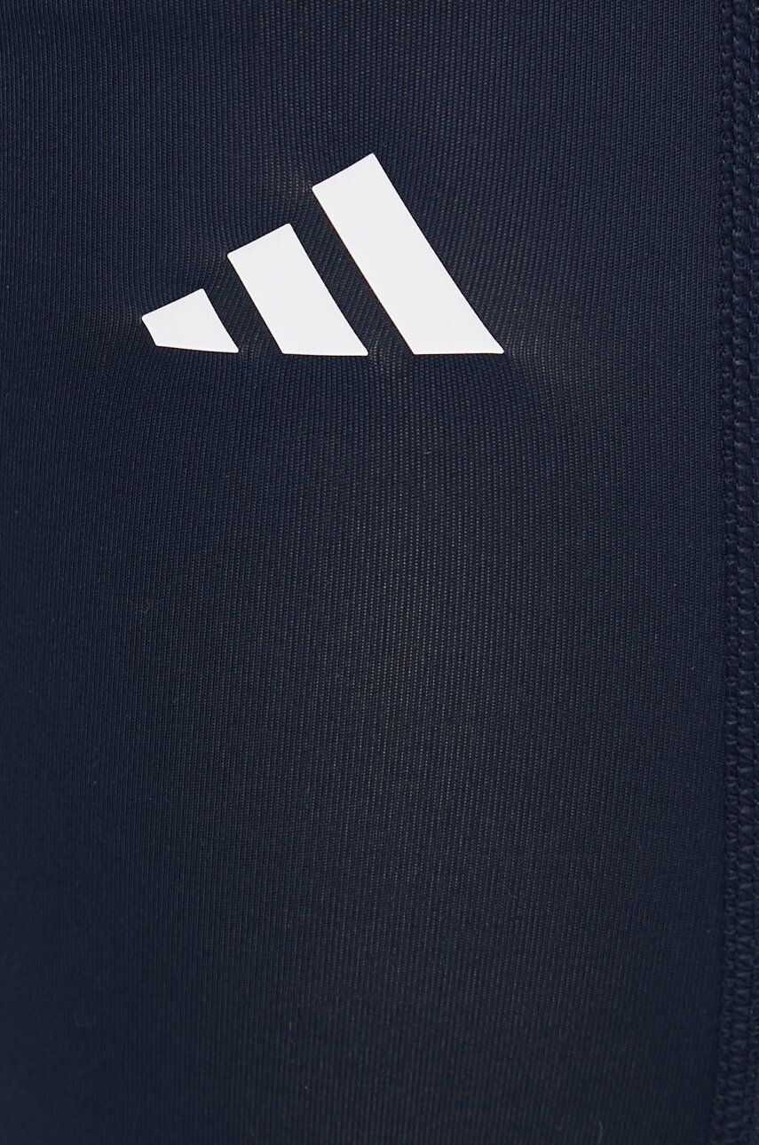 adidas Performance leggins de antrenament 3-stripes barbati culoarea albastru marin cu imprimeu - Pled.ro