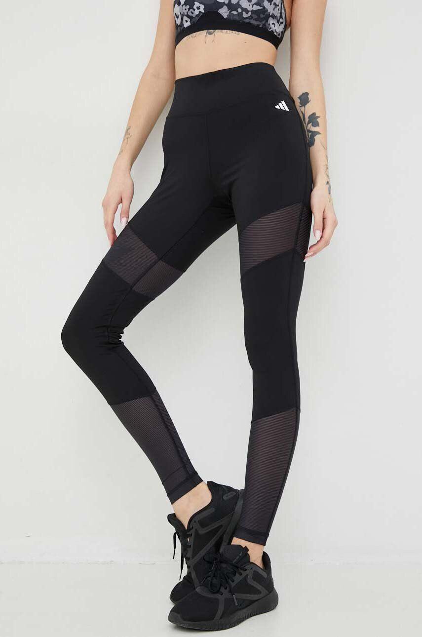 adidas Performance leggins de antrenament Dance femei culoarea negru neted - Pled.ro