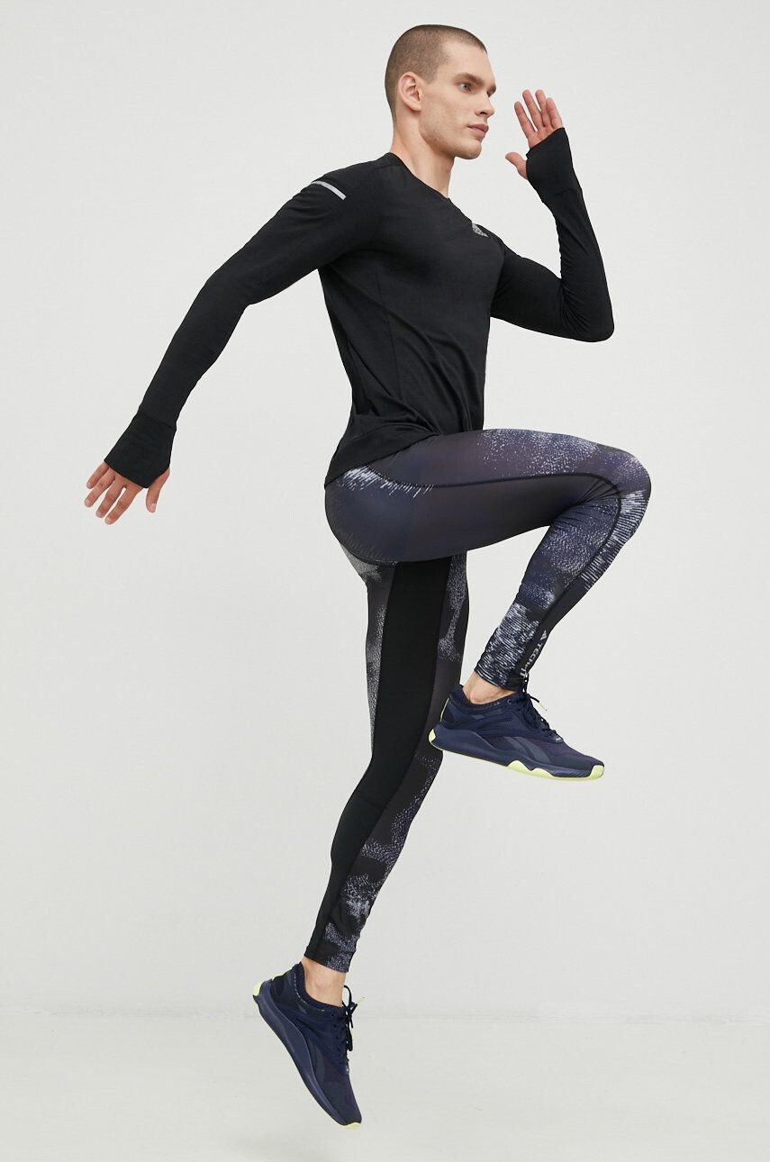 adidas Performance leggins de antrenament Techfit barbati culoarea negru modelator - Pled.ro