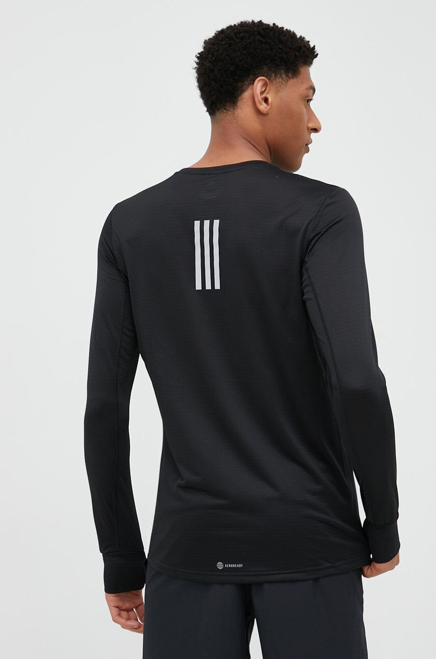 adidas Performance longsleeve pentru alergare Own The Run culoarea negru neted - Pled.ro