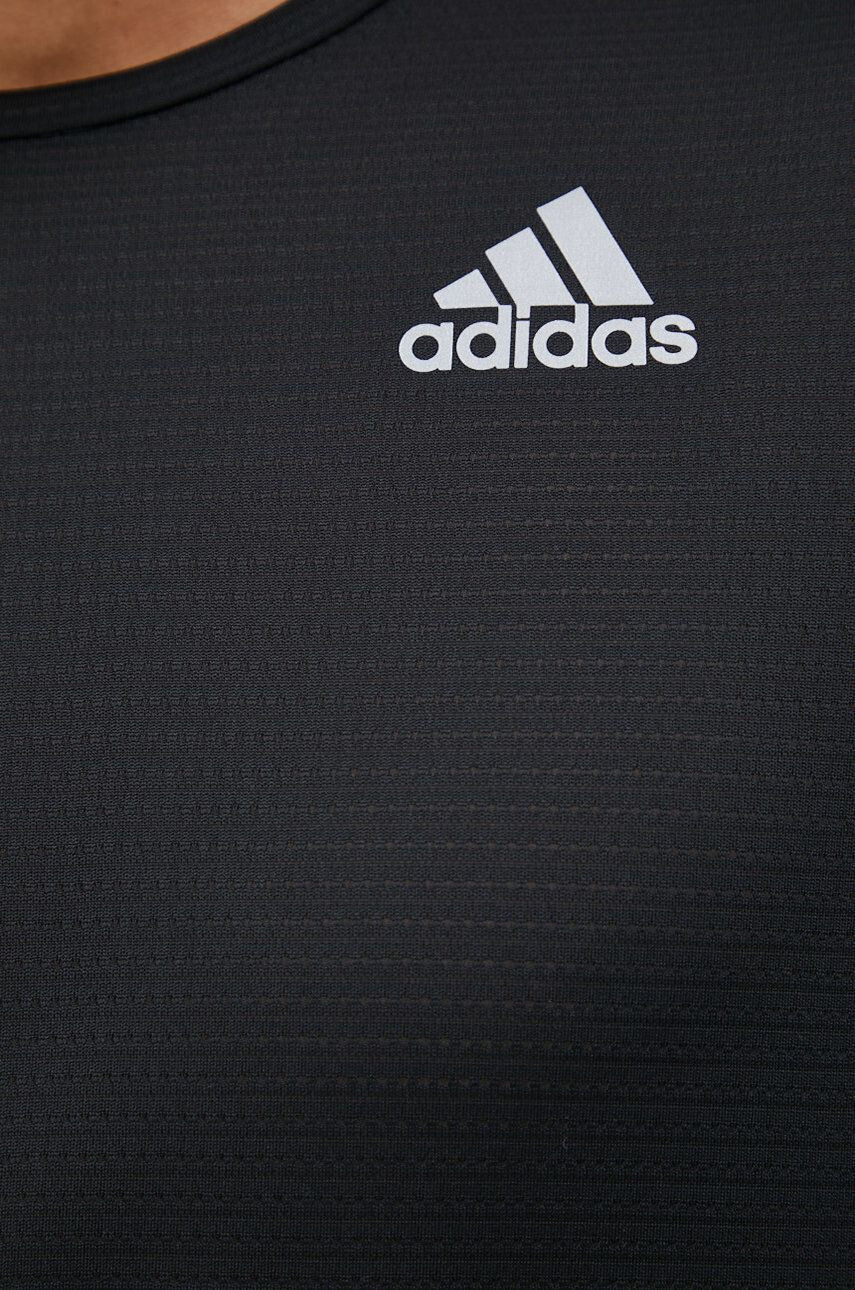 adidas Performance longsleeve pentru alergare Own The Run culoarea negru neted - Pled.ro