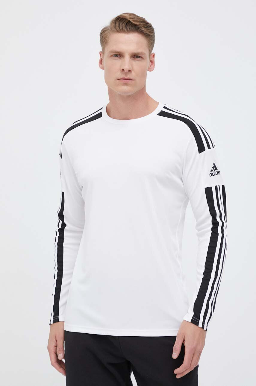 adidas Performance mânecă lungă de antrenament Squadra 21 culoarea alb cu imprimeu - Pled.ro