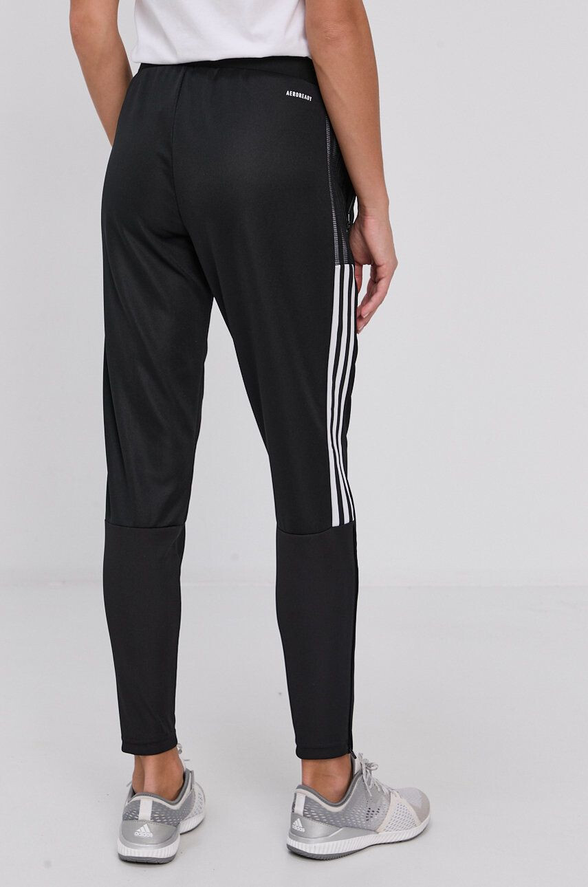 adidas Performance Pantaloni GQ1241 femei culoarea negru cu imprimeu - Pled.ro