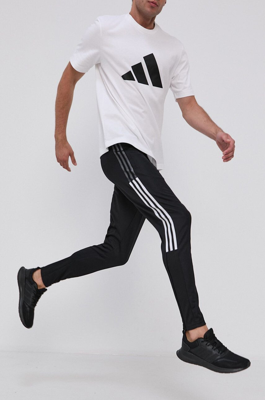 adidas Performance Pantaloni GH7305 bărbați culoarea negru cu imprimeu - Pled.ro