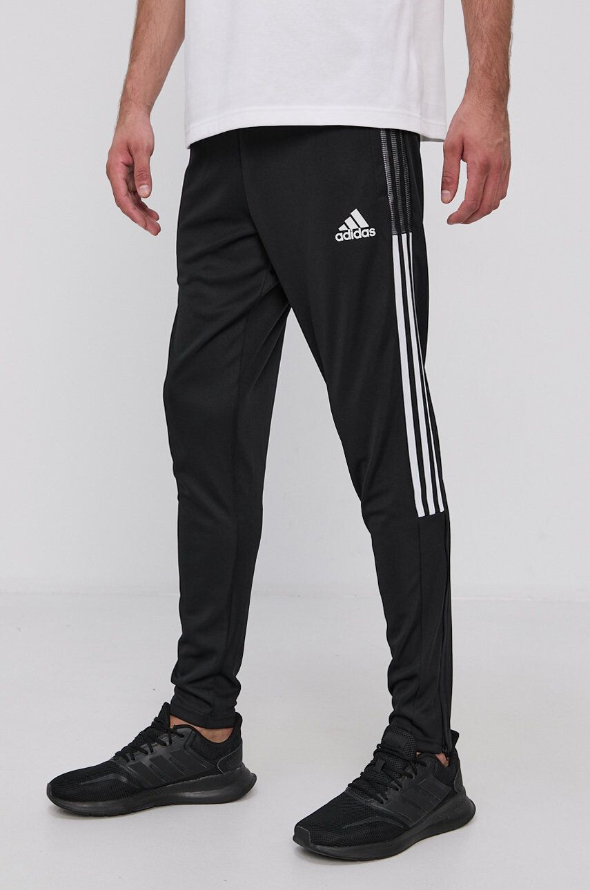 adidas Performance Pantaloni GH7305 bărbați culoarea negru cu imprimeu - Pled.ro