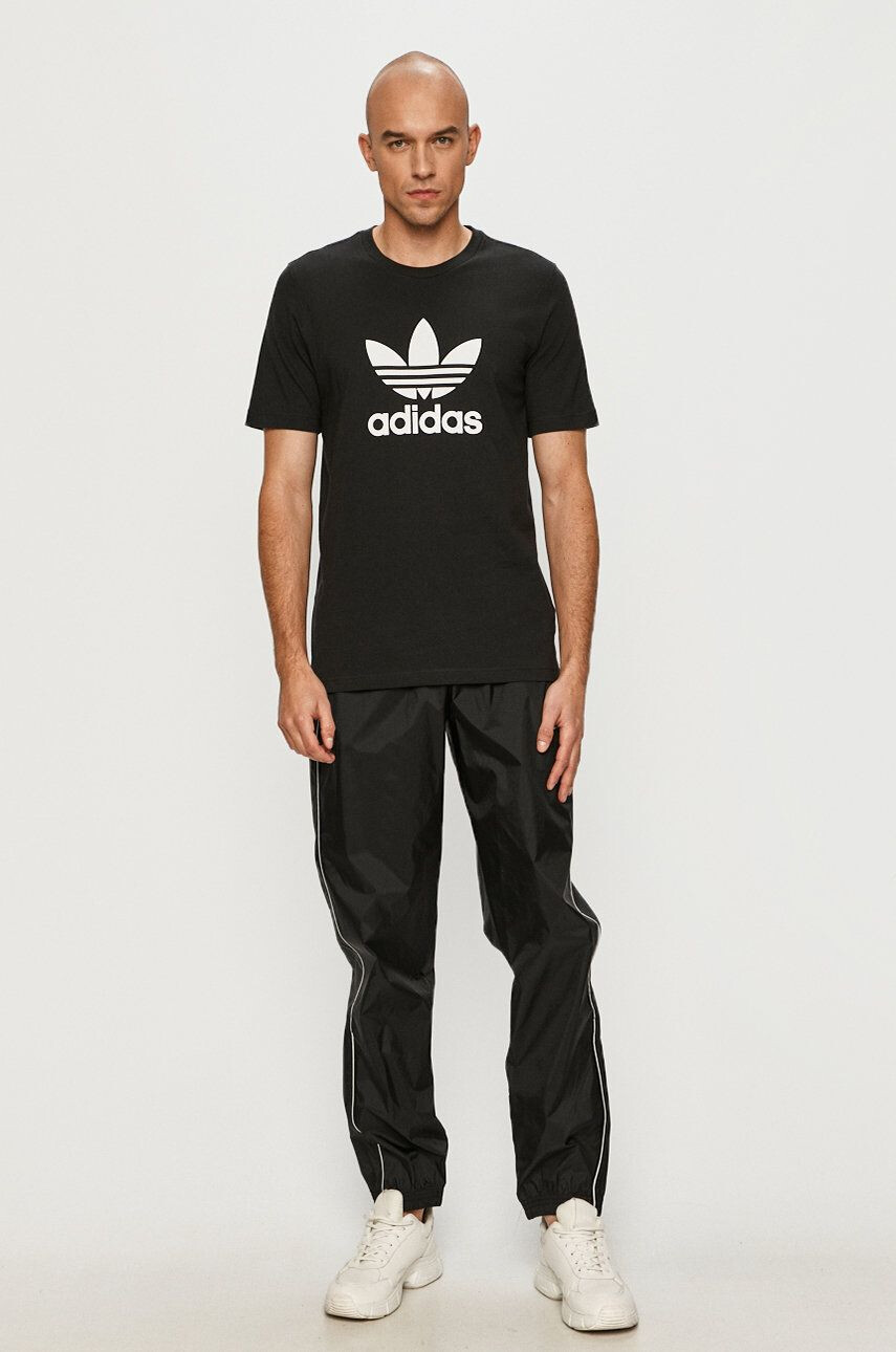 adidas Performance pantaloni de antrenament Core barbati culoarea negru neted - Pled.ro