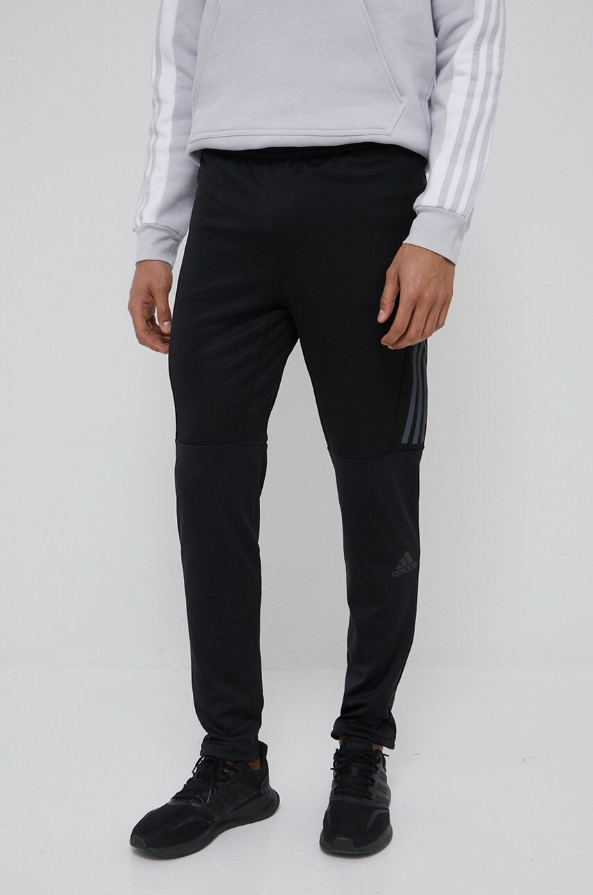 adidas Performance pantaloni de alergare HE2470 barbati culoarea negru mulata - Pled.ro