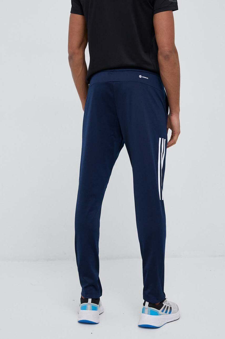 adidas Performance pantaloni de antrenament 3 Stripes culoarea albastru marin cu imprimeu - Pled.ro