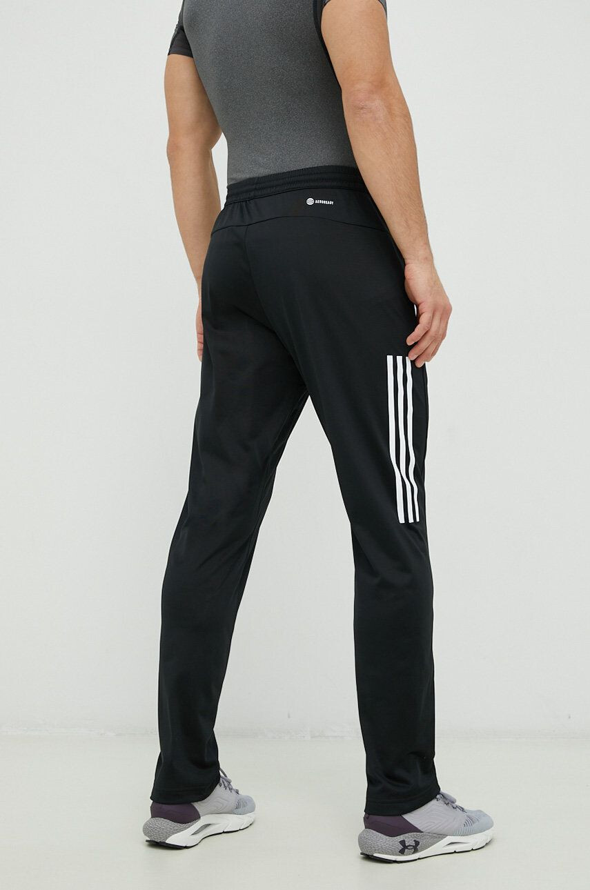 adidas Performance pantaloni de antrenament barbati culoarea negru cu imprimeu - Pled.ro