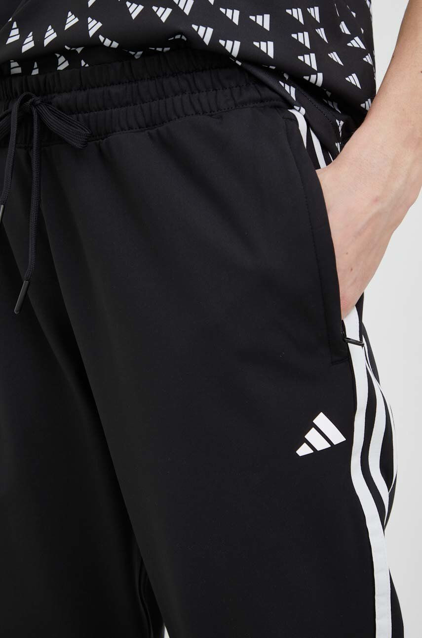 adidas Performance pantaloni de antrenament femei culoarea negru cu imprimeu - Pled.ro