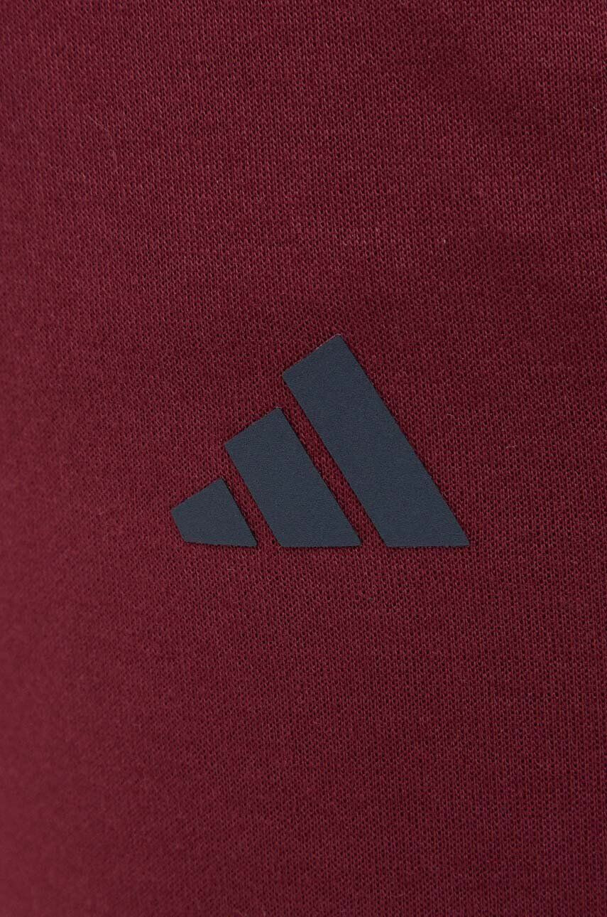 adidas Performance pantaloni de antrenament Base culoarea bordo neted - Pled.ro