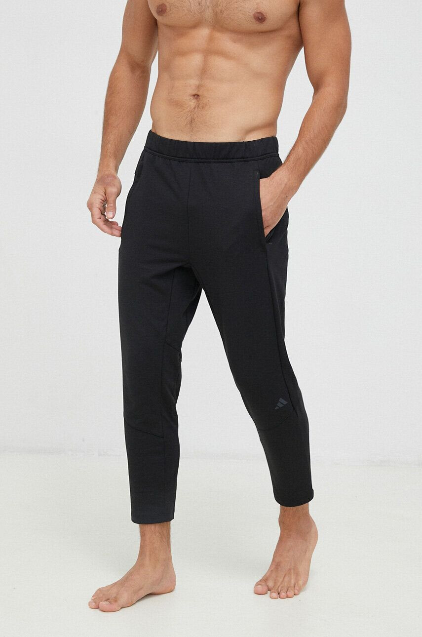 adidas Performance pantaloni de antrenament Designed for Training culoarea negru neted - Pled.ro