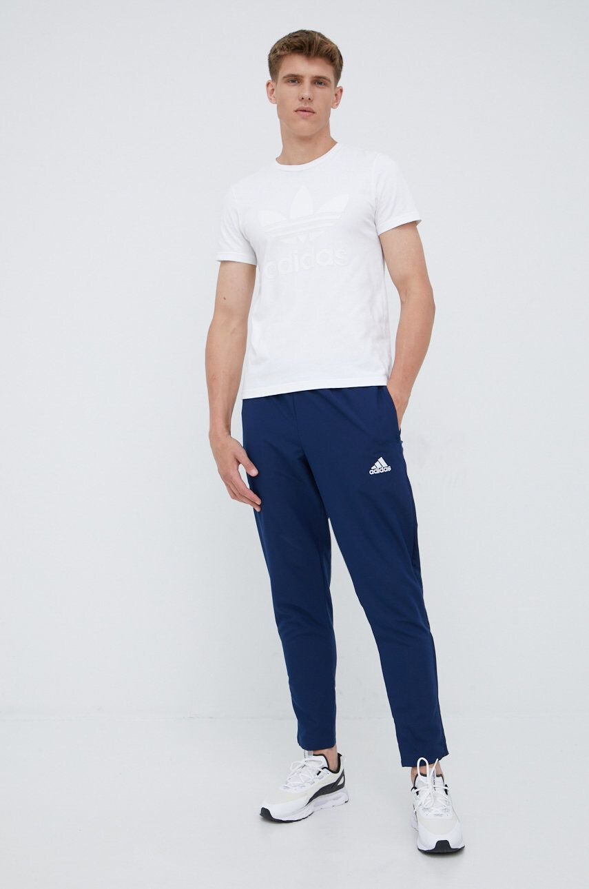 adidas Performance pantaloni de antrenament Entrada 22 HB5329 barbati culoarea albastru marin neted - Pled.ro