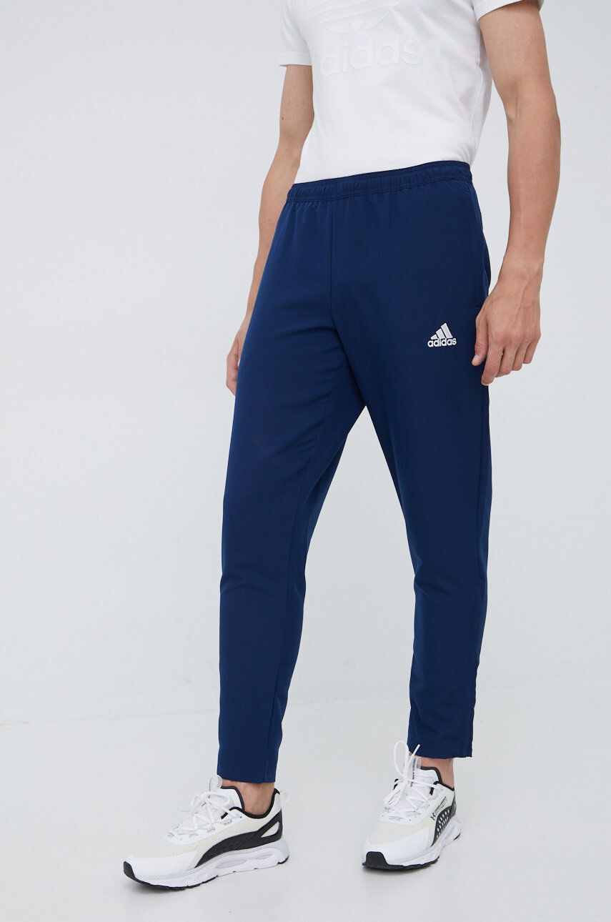 adidas Performance pantaloni de antrenament Entrada 22 HB5329 barbati culoarea albastru marin neted - Pled.ro