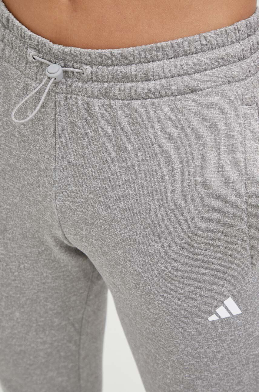 adidas Performance pantaloni de antrenament Game and Go culoarea gri melanj - Pled.ro