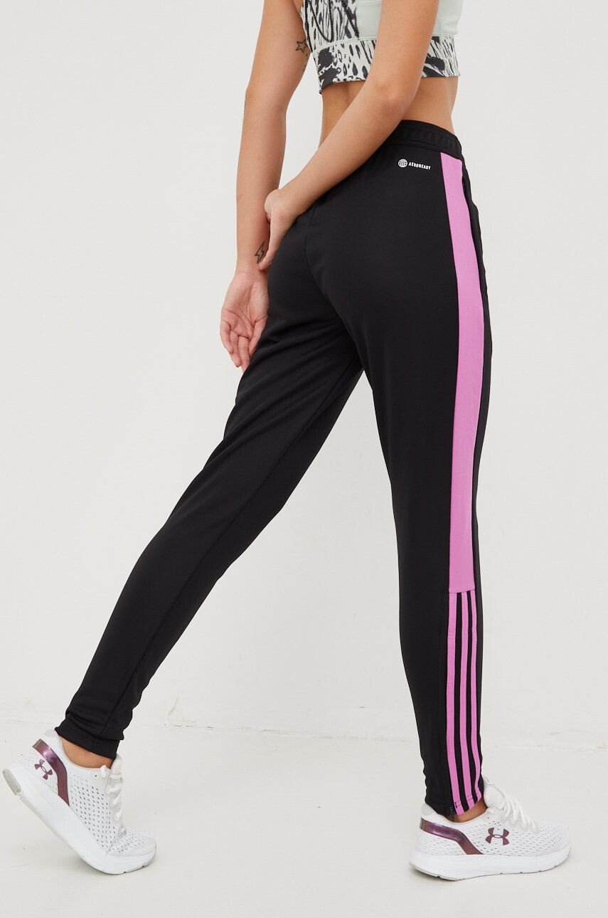 adidas Performance pantaloni de antrenament Tiro femei culoarea negru cu imprimeu - Pled.ro