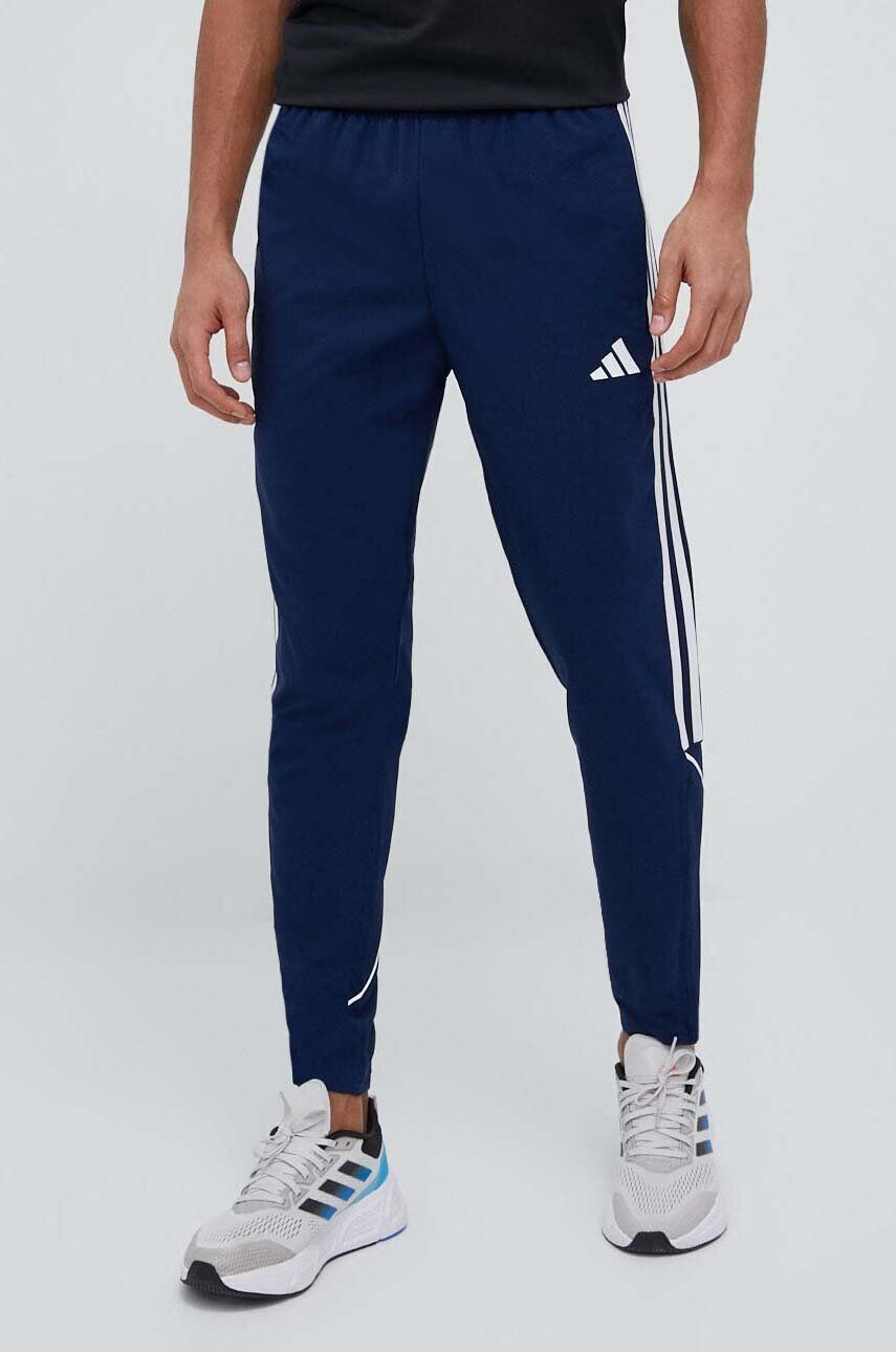 adidas Performance pantaloni de antrenament Tiro 23 League culoarea albastru marin cu imprimeu - Pled.ro