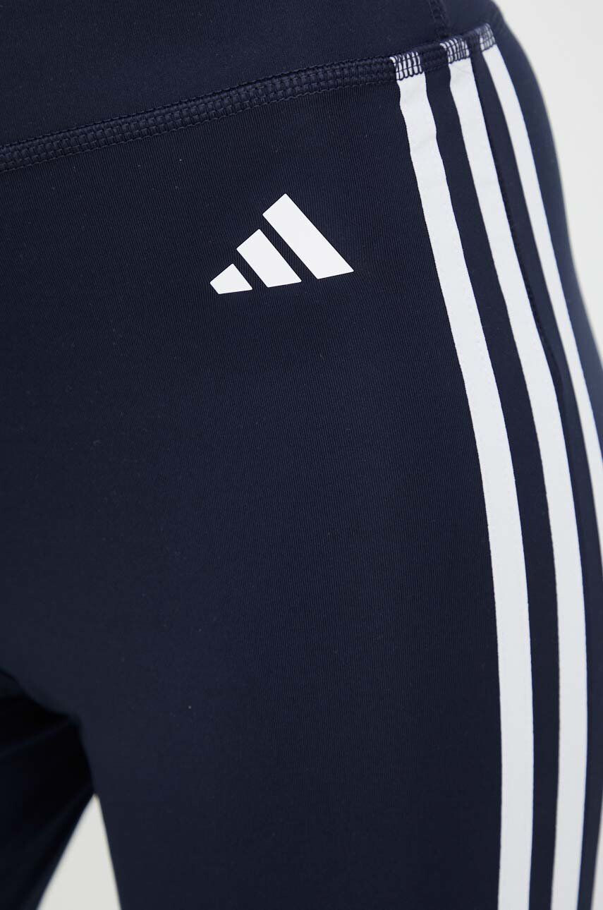 adidas Performance pantaloni de antrenament Training Essentials femei culoarea albastru marin cu imprimeu - Pled.ro