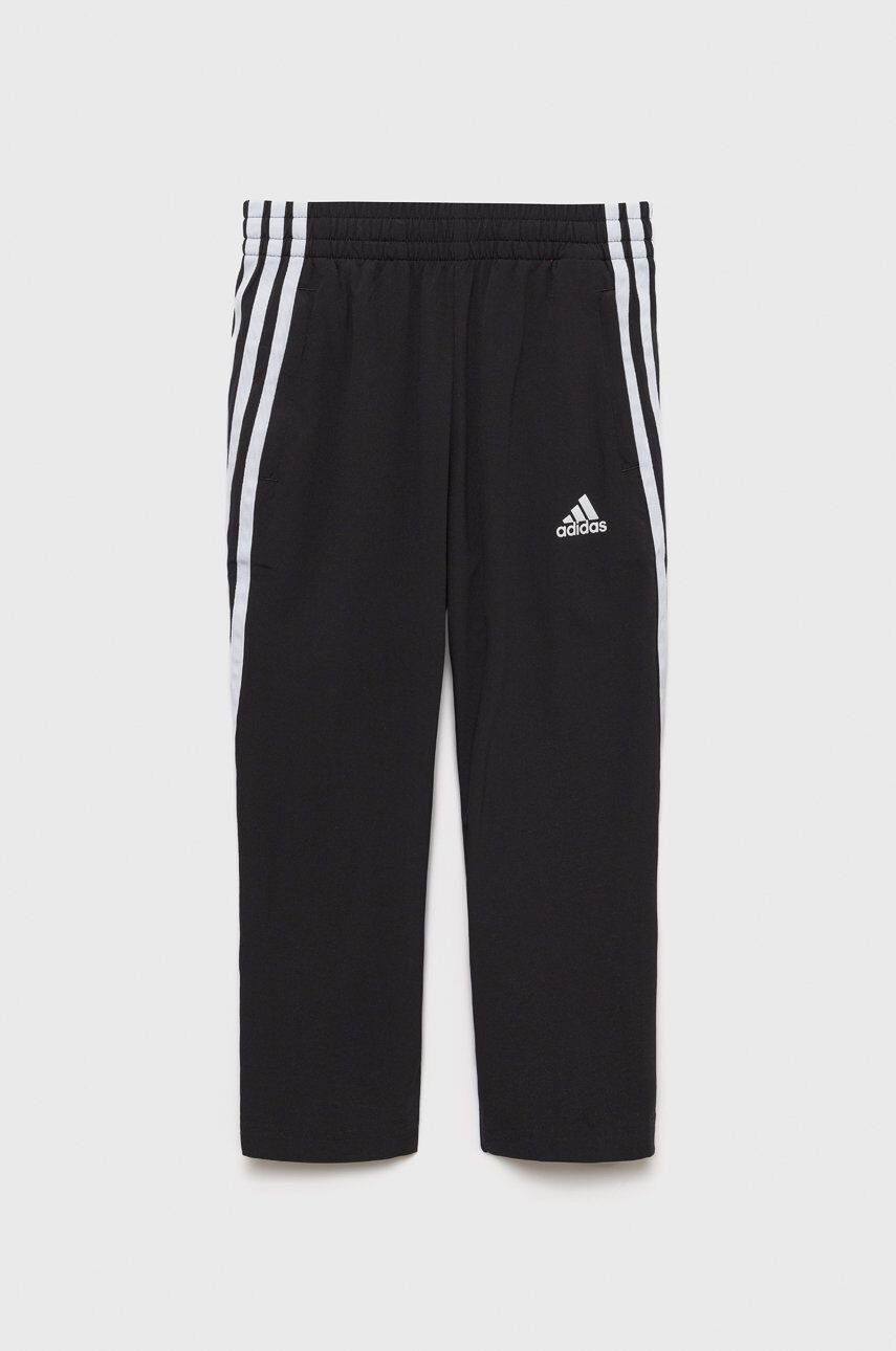 adidas Performance pantaloni de trening pentru copii culoarea negru cu imprimeu - Pled.ro