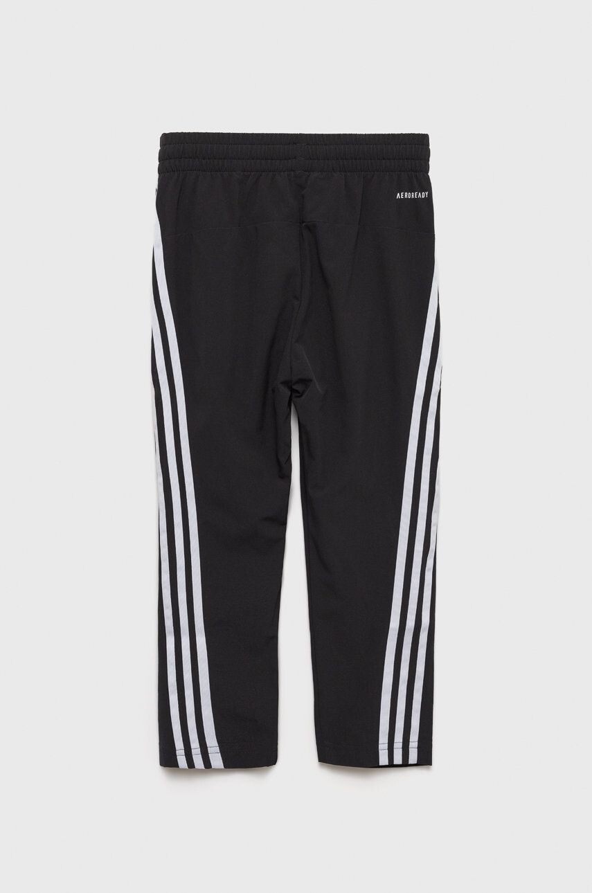 adidas Performance pantaloni de trening pentru copii culoarea negru cu imprimeu - Pled.ro