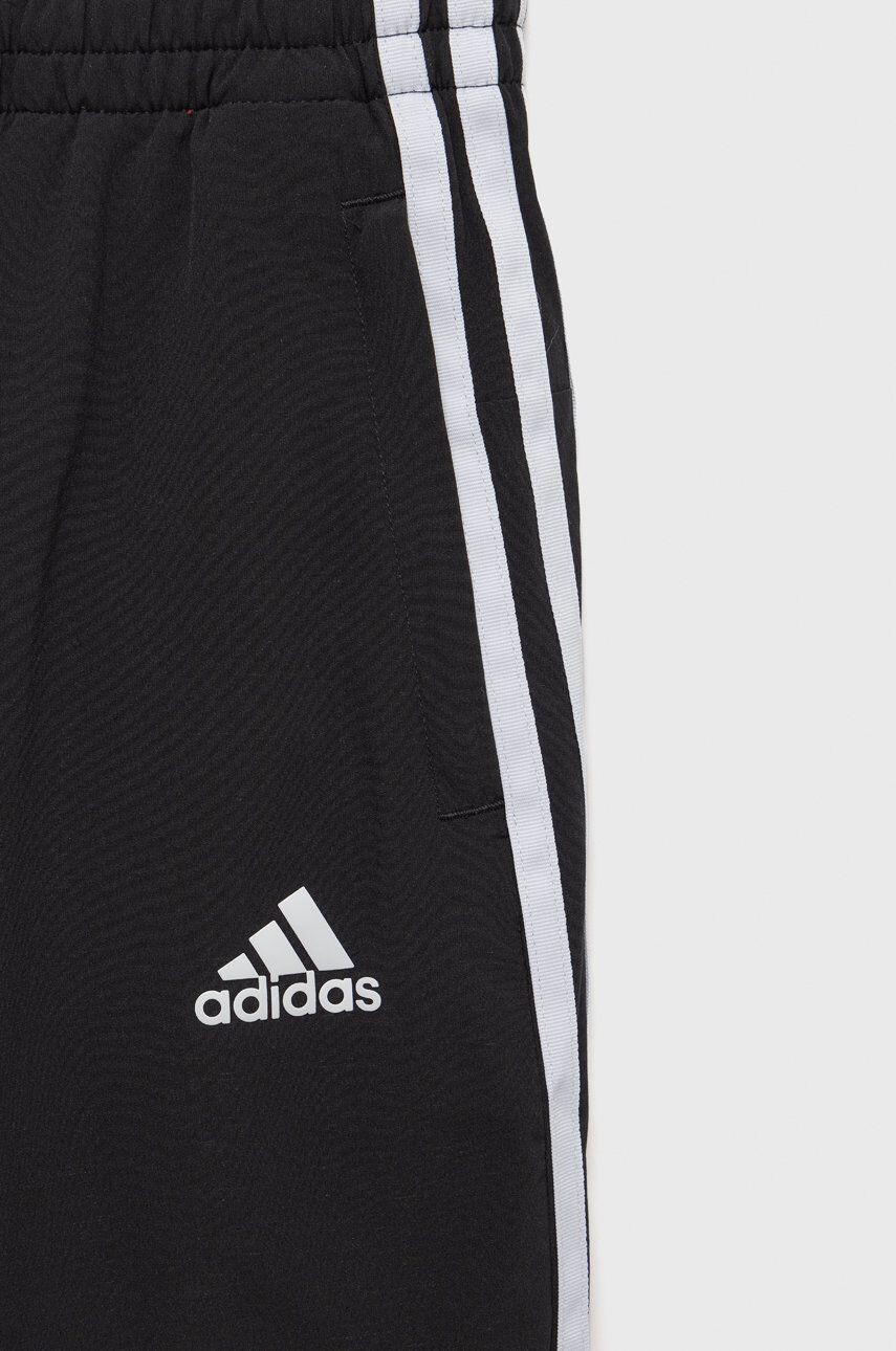 adidas Performance pantaloni de trening pentru copii culoarea negru cu imprimeu - Pled.ro