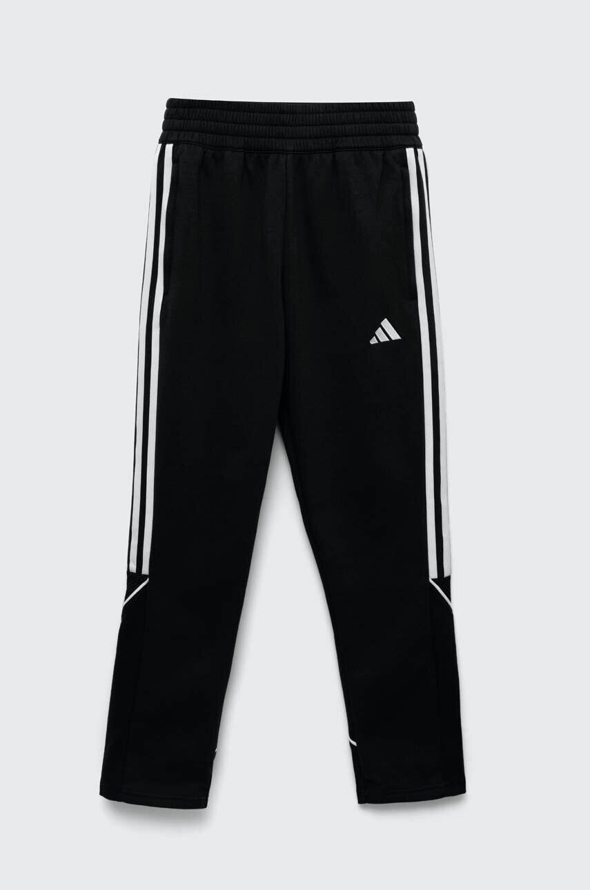 adidas Performance pantaloni de trening pentru copii TIRO23L SW PNTY culoarea negru cu imprimeu - Pled.ro