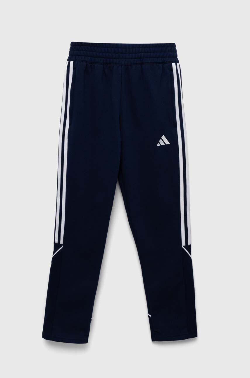 adidas Performance pantaloni de trening pentru copii TIRO23L SW PNTY culoarea albastru marin cu imprimeu - Pled.ro