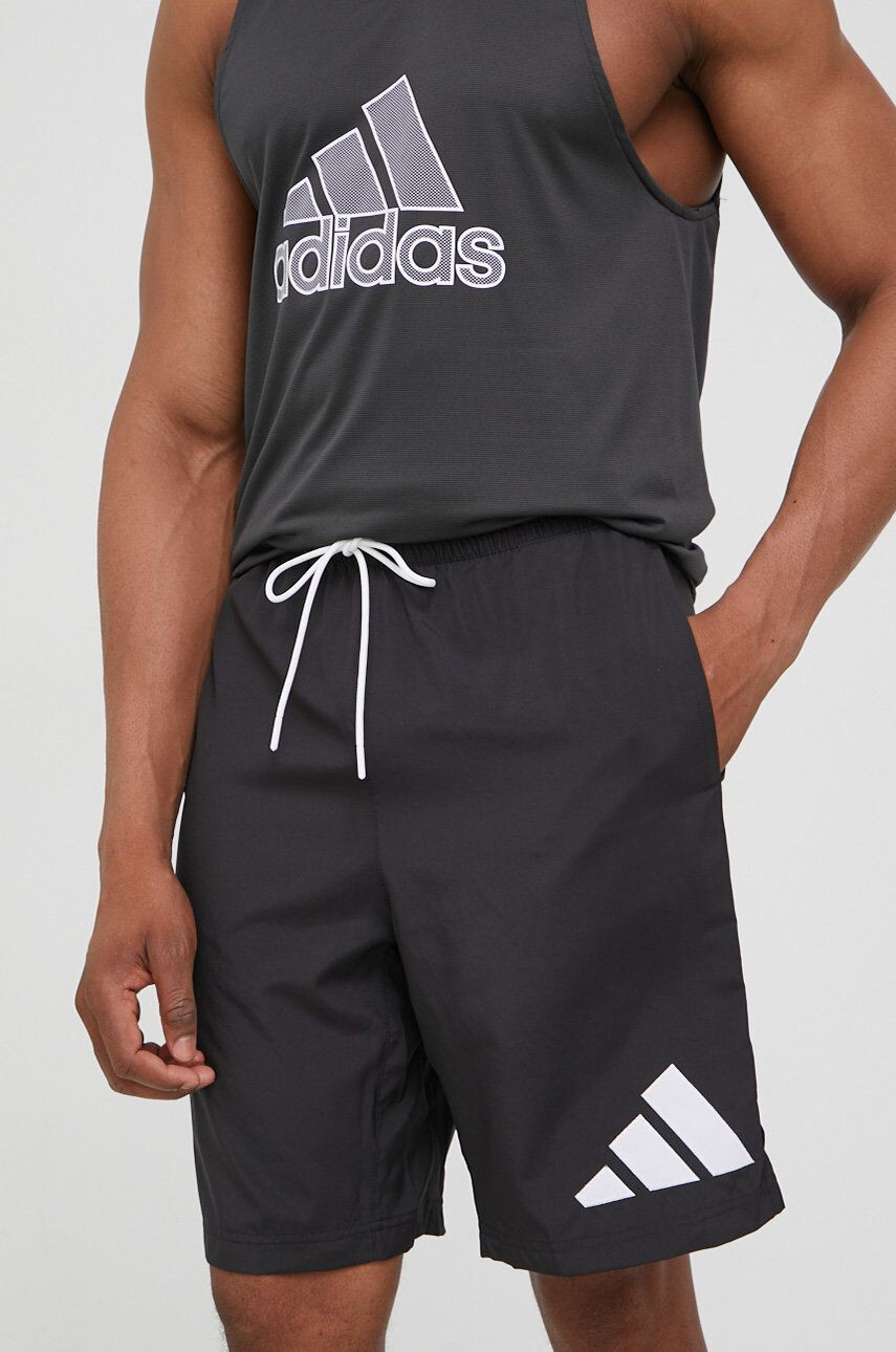 adidas Performance pantaloni scurți de antrenament Techfit femei cu imprimeu high waist - Pled.ro