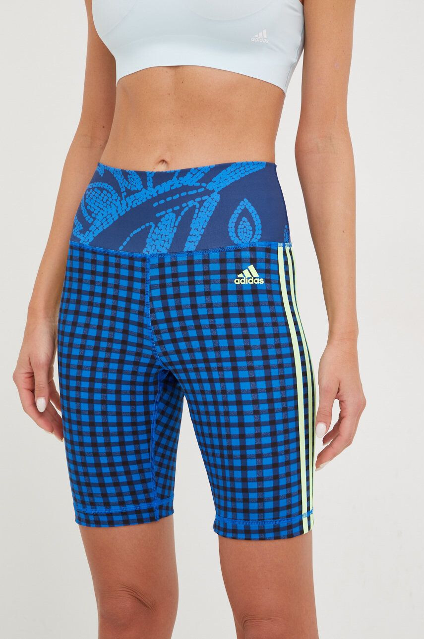 adidas Performance pantaloni scurți de antrenament Farm Rio femei modelator high waist - Pled.ro