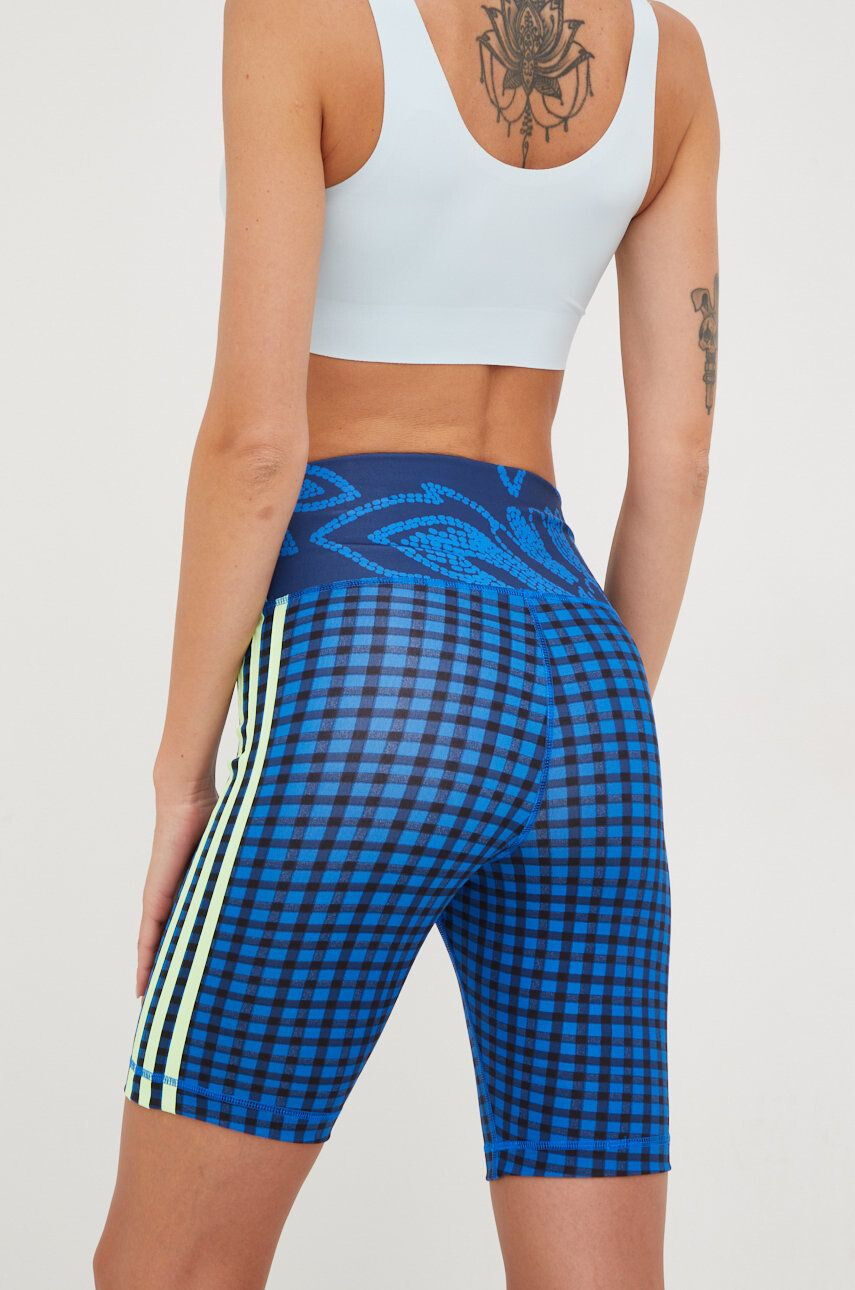 adidas Performance pantaloni scurți de antrenament Farm Rio femei modelator high waist - Pled.ro